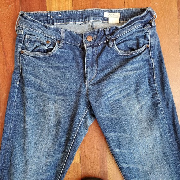 H&M Medium Wash Slim Leg Regular Waist Jeans Size 29 - Picture 4 of 15